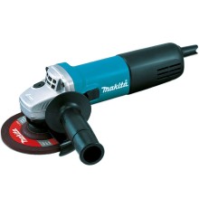 Makita 9558HNR Угловая шлифовальная машина ф125мм [9558HNR] {840Вт,11000об\м,1.6кг,кор,anti-restart,пл\п,доп.кожух}