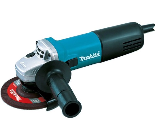 Makita 9558HNR Угловая шлифовальная машина ф125мм [9558HNR] {840Вт,11000об\м,1.6кг,кор,anti-restart,пл\п,доп.кожух}