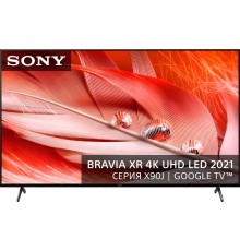 Телевизор LED Sony 75" XR-75X90J BRAVIA черный 4K Ultra HD 100Hz DVB-T DVB-T2 DVB-C DVB-S DVB-S2 USB WiFi Smart TV
