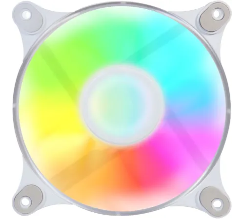 Вентилятор GMNG GG-CF120FRGB3-PWMWH RGB 120x120x25mm белый 4-pin 20-28dB Ret Вентилятор GMNG GG-CF120FRGB3-PWMWH RGB 120x120x25mm белый 4-pin 20-28dB Ret