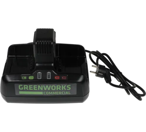 Greenworks Быстрое зарядное устройство для 2-х аккумуляторов Greenworks G82C2, 82V [2939007]