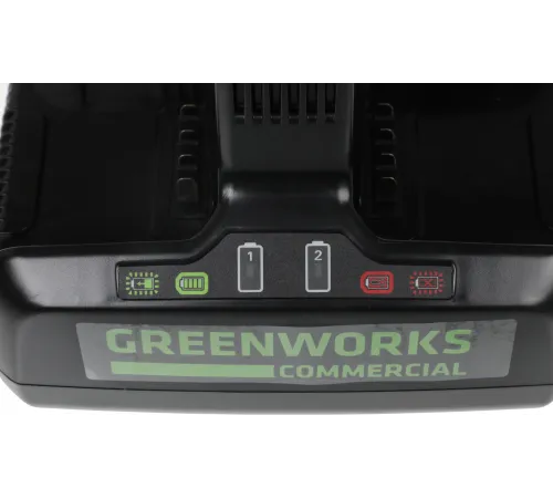 Greenworks Быстрое зарядное устройство для 2-х аккумуляторов Greenworks G82C2, 82V [2939007]