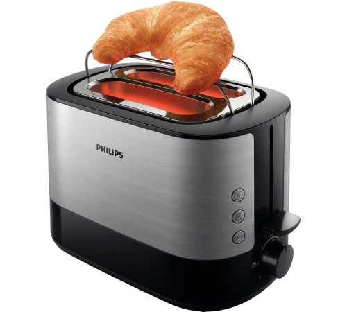 Тостер Philips HD2637/90 830Вт черный/серебристый Тостер Philips HD2637/90 830Вт черный/серебристый