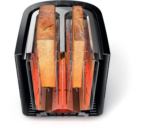 Тостер Philips HD2637/90 830Вт черный/серебристый Тостер Philips HD2637/90 830Вт черный/серебристый