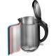 Чайник электрический Gorenje K15DWS 1.5л. 2200Вт нержавеющая сталь (корпус: нержавеющая сталь)