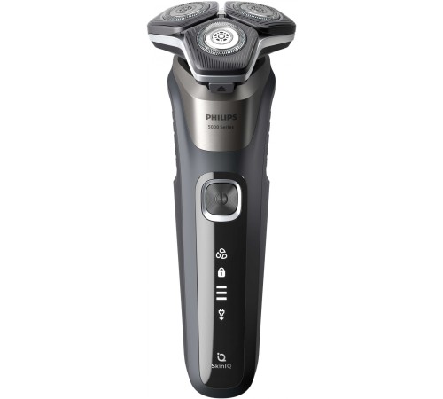 Бритва роторная Philips S5887/30 реж.эл.:3 питан.:аккум. серый/серебристый