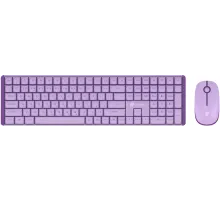 Клавиатура + мышь Оклик S315W клав:сиреневый мышь:сиреневый USB беспроводная Multimedia (1978643)