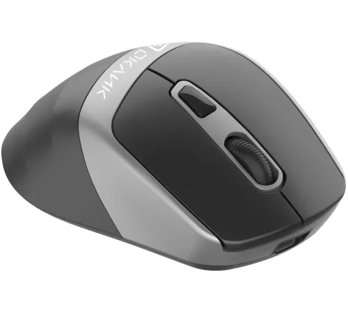 Мышь Оклик 516MW черный/серебристый оптическая (1600dpi) silent беспроводная BT/Radio USB для ноутбука (6but)