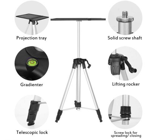 Штатив для проектора Cactus CS-VM-PR25-AL напольная
