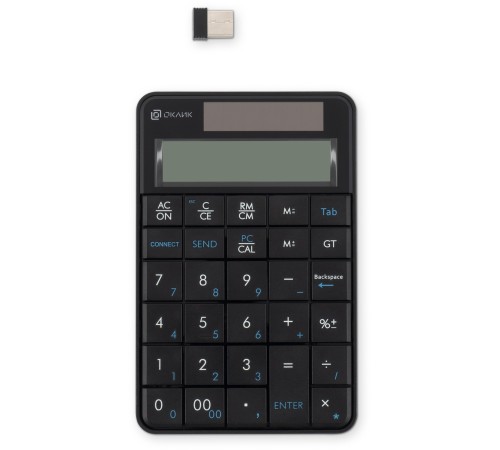 Клавиатура Оклик K604W черный USB беспроводная slim для ноутбука (1979325) Клавиатура Оклик K604W черный USB беспроводная slim для ноутбука (1979325)