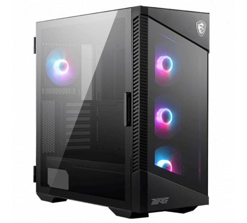 Корпус MidiTower MSI MPG VELOX 100R (ATX, 2xUSB 3.0, 1xType C, 4x120mm ARGB Fan, ARGB Control Board, TG Window) (306-7G18R21-809)