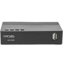 Ресивер DVB-T2 Сигнал Эфир HD-250 черный