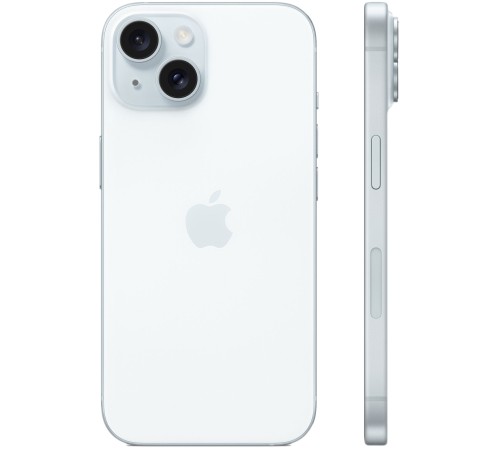 Apple iPhone 15 A3090 128Gb lt.blue 3G 4G 1Sim 6.1" iOS 17 802.11 a/b/g/n/ac/ax NFC GPS MTP43HN/A ИНДИЯ