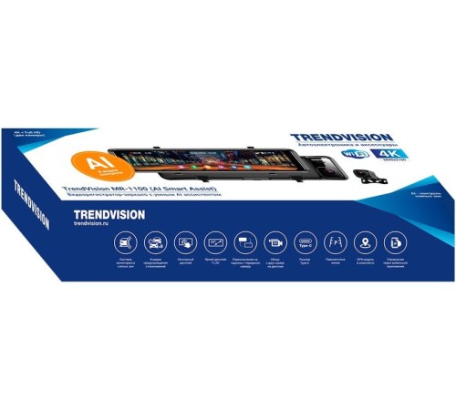 Видеорегистратор TrendVision MR-1100 черный 2Mpix 2160x3840 2160p 150гр. GPS SA 223 Видеорегистратор TrendVision MR-1100 черный 2Mpix 2160x3840 2160p 150гр. GPS SA 223