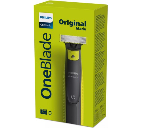 Триммер Philips OneBlade QP2721/20 черный/лайм (насадок в компл:1шт)