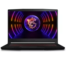 Ноутбук MSI GF63 Thin 12VF-1039RU Core i7 12650H 32Gb SSD512Gb NVIDIA GeForce RTX4060 8Gb 15.6" IPS FHD (1920x1080) Free DOS black WiFi BT Cam (9S7-16R821-1039)