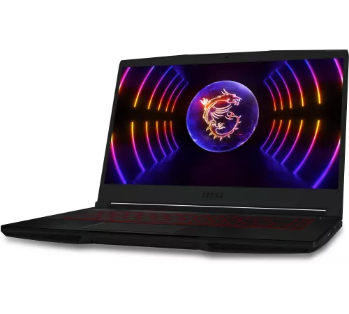 Ноутбук MSI GF63 Thin 12VF-1039RU Core i7 12650H 32Gb SSD512Gb NVIDIA GeForce RTX4060 8Gb 15.6" IPS FHD (1920x1080) Free DOS black WiFi BT Cam (9S7-16R821-1039)