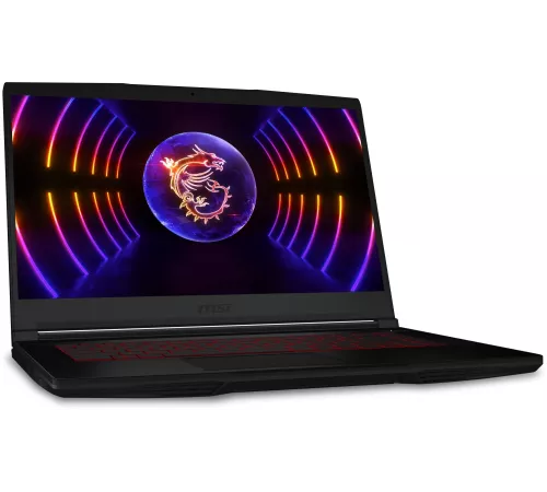 Ноутбук MSI GF63 Thin 12VF-1039RU Core i7 12650H 32Gb SSD512Gb NVIDIA GeForce RTX4060 8Gb 15.6" IPS FHD (1920x1080) Free DOS black WiFi BT Cam (9S7-16R821-1039)