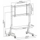 Подставка для телевизора Ultramounts UM306B черный 45"-90" макс.60кг напольный мобильный