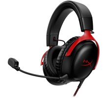 Наушники с микрофоном HyperX Cloud III черный/красный 1.2м мониторные оголовье (727A9AA)