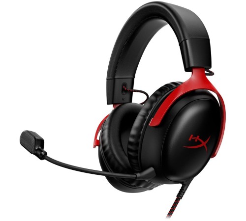 Наушники с микрофоном HyperX Cloud III черный/красный 1.2м мониторные оголовье (727A9AA)