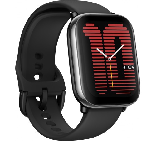 Смарт-часы Amazfit Active A2211 35.9мм 1.75" AMOLED корп.черный рем.черный разм.брасл.:135-190мм (1746349)