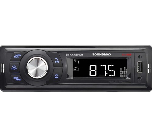 Автомагнитола Soundmax SM-CCR3062B 1DIN 4x45Вт (SM-CCR3062B(ЧЕРНЫЙ)\B)