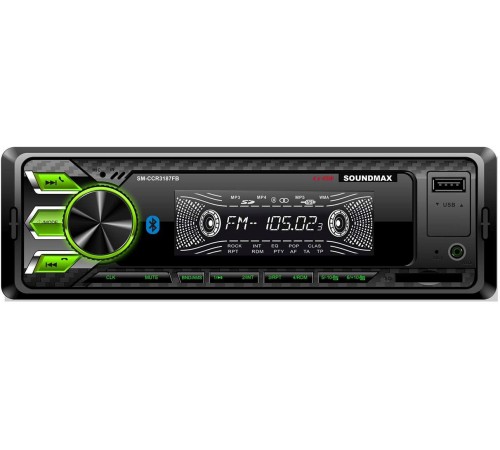 Автомагнитола Soundmax SM-CCR3187FB 1DIN 4x45Вт (SM-CCR3187FB(ЧЕРНЫЙ)\G) Автомагнитола Soundmax SM-CCR3187FB 1DIN 4x45Вт (SM-CCR3187FB(ЧЕРНЫЙ)\G)
