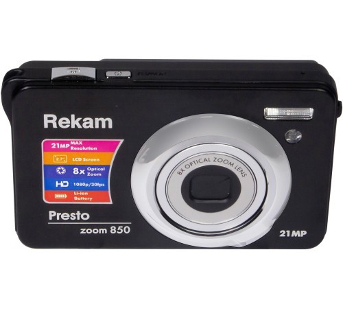Фотоаппарат Rekam Presto zoom 850 bl черный 21Mpix 2.7" 1080p SDHC/MMC CMOS IS el/Li-Ion Фотоаппарат Rekam Presto zoom 850 bl черный 21Mpix 2.7" 1080p SDHC/MMC CMOS IS el/Li-Ion