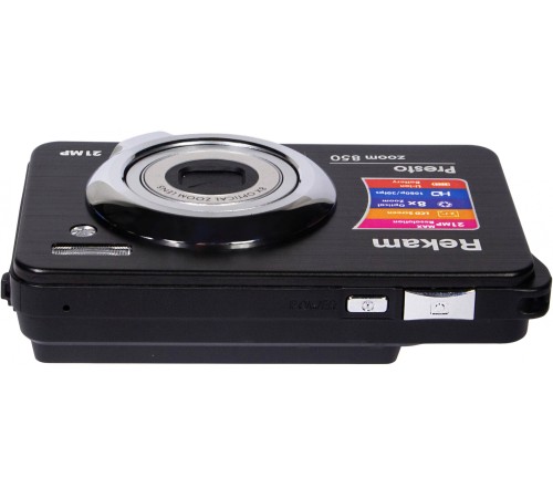 Фотоаппарат Rekam Presto zoom 850 bl черный 21Mpix 2.7" 1080p SDHC/MMC CMOS IS el/Li-Ion Фотоаппарат Rekam Presto zoom 850 bl черный 21Mpix 2.7" 1080p SDHC/MMC CMOS IS el/Li-Ion