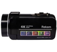 Видеокамера Rekam Allure zoom 1100 черный 1x 3" 4K 125Mb SDHC Flash/Flash
