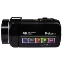 Видеокамера Rekam Allure zoom 1100 черный 1x 3" 4K 125Mb SDHC Flash/Flash