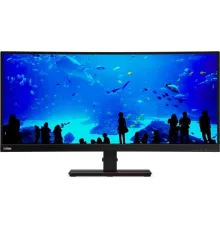 Монитор Lenovo 34" ThinkVision P34w-20 черный IPS LED 4ms 21:9 HDMI M/M матовая HAS Piv 1000:1 300cd 178гр/178гр 3440x1440 60Hz DP Ultra WQHD USB 10.8кг