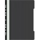 Папка-скоросшиватель Бюрократ PS-P20BLCK A4 прозрач.верх.лист боков.перф. пластик черный