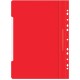 Папка-скоросшиватель Бюрократ PS-P20RED A4 прозрач.верх.лист боков.перф. пластик красный