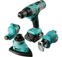 Sturm! CMT1802 Мультитул аккум Sturm! 18В,1BatterySystem, дрель,саб пила,реноватор, шлифмаш,2 акк,кейс [CMT1802]