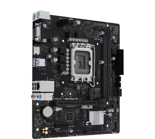Материнская плата ASUS PRIME H610M-R-SI, LGA1700, H610, 2*DDR5, D-sub+DVI+HDMI, SATA 6.0, M.2, USB 3.2, mATX; 90MB1GL0-M0ECY0 (PRIME H610M-R-SI)
