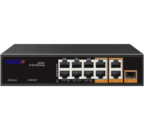 Коммутатор Trassir TR-NS13111S-120-8PoE