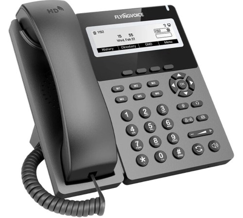 Телефон IP Flyingvoice P22G серый (упак.:1шт) Телефон IP Flyingvoice P22G серый (упак.:1шт)