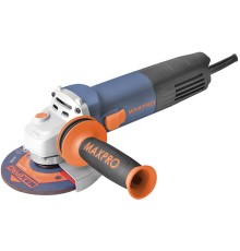 Шлифмашина угловая MAX-PRO MPAG800/125 800 Вт, 11000 об/мин, кожух 125 мм, антивибрационная ручка, дополнительные щетки, 1,95 кг, кор.
