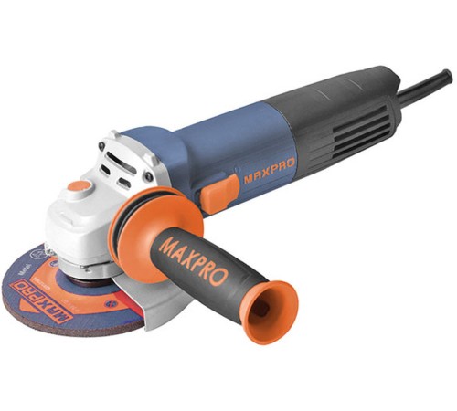 Шлифмашина угловая MAX-PRO MPAG800/125 800 Вт, 11000 об/мин, кожух 125 мм, антивибрационная ручка, дополнительные щетки, 1,95 кг, кор. Шлифмашина угловая MAX-PRO MPAG800/125 800 Вт, 11000 об/мин, кожух 125 мм, антивибрационная ручка, дополнительные щетки, 1,95 кг, кор.