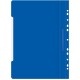 Папка-скоросшиватель Бюрократ PS-P20BLU A4 прозрач.верх.лист боков.перф. пластик синий