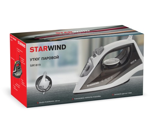 Утюг Starwind SIR1819 1800Вт серый/белый Утюг Starwind SIR1819 1800Вт серый/белый