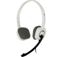 Наушники с микрофоном Logitech H150 белый/черный 1.8м накладные оголовье (981-000453)