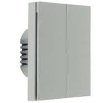 Умный выключатель Aqara H1 EU 2-хкл. серый (WS-EUK04GR)