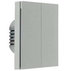 Умный выключатель Aqara H1 EU 2-хкл. серый (WS-EUK04GR)