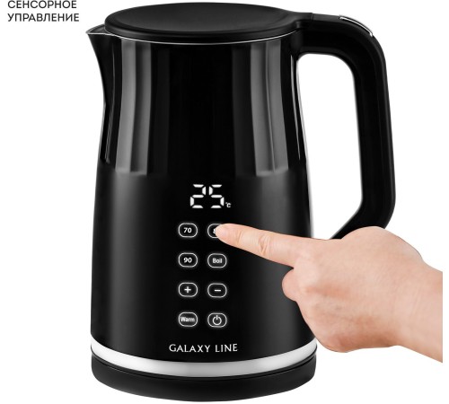 Чайник электрический Galaxy Line GL 0337 1.7л. 2200Вт черный