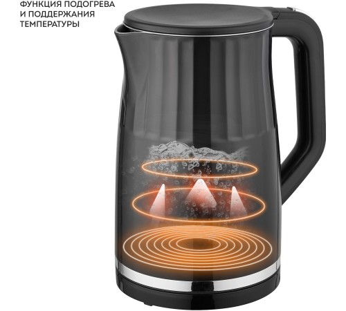 Чайник электрический Galaxy Line GL 0337 1.7л. 2200Вт черный