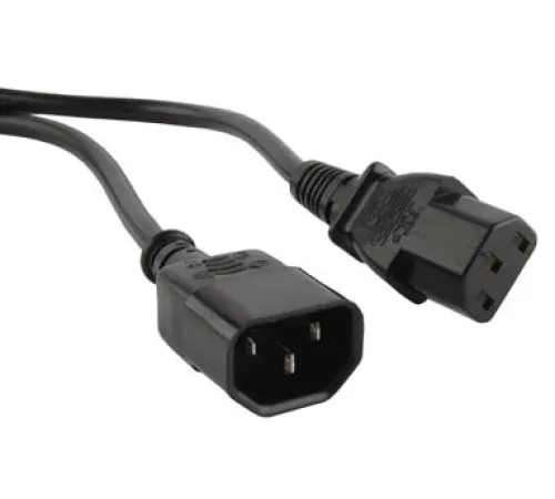 Hyperline PWC-IEC13-IEC14-0.5-BK Кабель питания монитор-компьютер IEC 320 C13 - IEC 320 C14 (3x0.75), 0.5 м
