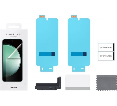 Защитная пленка для экрана Samsung прозрачный для Samsung Galaxy S23 FE прозрачная 2шт. (EF-US711CTEGRU)